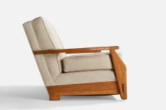 A Brandt Ranch Oak Sofa Fabric in Oak USA 1950s - 4764085