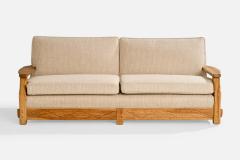 A Brandt Ranch Oak Sofa Fabric in Oak USA 1950s - 4764100