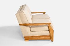 A Brandt Ranch Oak Sofa Fabric in Oak USA 1950s - 4764103