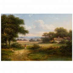 A Picturesque Devonshire Landscape 19th Century - 4458244