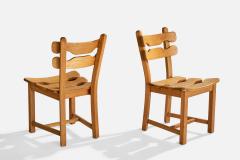 A W A Meubelfabriek Dining Room Chairs in Oak Netherlands 1960s - 4764151