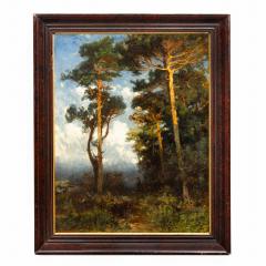 AUGUST SCHAEFFER VON WIENWALD Walking the Forest in the Evening 1874 August Schaeffer von Weinwald - 4458163