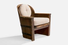Aby Mobelfabrik Lounge Chairs with Pine Iron and Fabric Sweden 1930s - 4764157