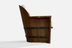 Aby Mobelfabrik Lounge Chairs with Pine Iron and Fabric Sweden 1930s - 4764159