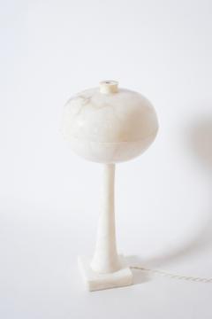 Alabaster space age mushroom lamp 1970s  - 4539970