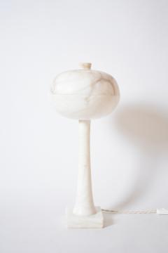 Alabaster space age mushroom lamp 1970s  - 4539971