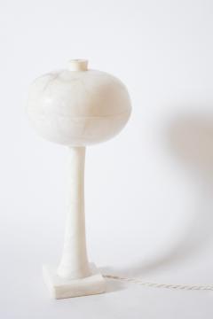 Alabaster space age mushroom lamp 1970s  - 4539972