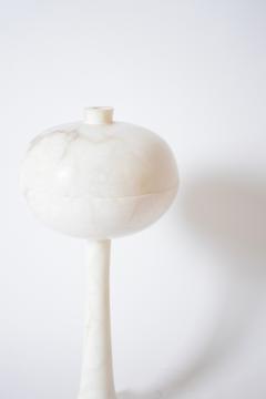 Alabaster space age mushroom lamp 1970s  - 4539973