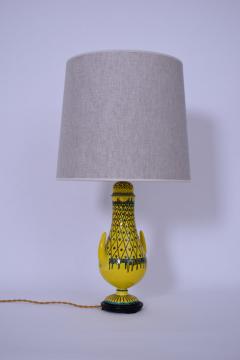 Aldo Londi yellow horns ceramic lamp  - 4539527