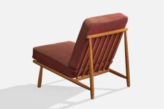 Alf Svensson Lounge Chairs with Beech and Fabric Sweden 1960s - 4764222