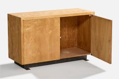 American Designer Cabinet with Maple and Metal 1950s - 4775794