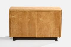 American Designer Cabinet with Maple and Metal 1950s - 4775795