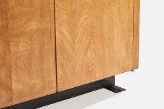 American Designer Cabinet with Maple and Metal 1950s - 4775854