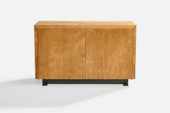 American Designer Cabinet with Maple and Metal 1950s - 4775909