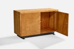 American Designer Cabinet with Maple and Metal 1950s - 4775910