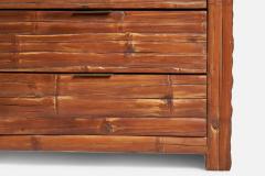 American Designer Dresser with Bamboo and Brass USA 1950s - 4773305