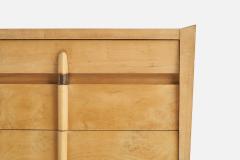 American Designer Dresser with Maple and Brass USA 1950s - 4773429