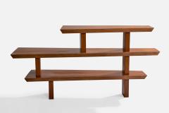 American Designer Shelf in Walnut USA 1950s - 4775868