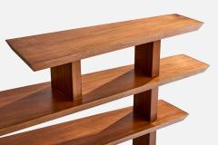 American Designer Shelf in Walnut USA 1950s - 4775871