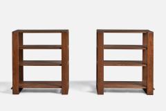American Designer Side Tables in Oak USA 1950s - 4773152