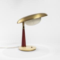 Angelo Lelli Lelii Angelo Lelii Arredoluce Table Lamp in Brass and Glass 50s - 2907699