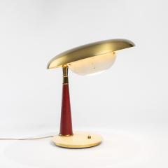 Angelo Lelli Lelii Angelo Lelii Arredoluce Table Lamp in Brass and Glass 50s - 2907700