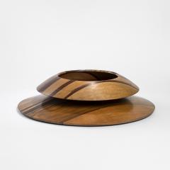 Angelo Mangiarotti Angelo Mangiarotti Pair of Centerpieces for Gracchi in Wood 80s - 2911051
