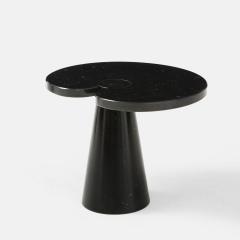 Angelo Mangiarotti Black Marquina Marble Low Side Table with Skipper Label by Angelo Mangiarotti - 2301071