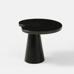 Angelo Mangiarotti Black Marquina Marble Low Side Table with Skipper Label by Angelo Mangiarotti - 2301080