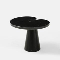 Angelo Mangiarotti Black Marquina Marble Low Side Table with Skipper Label by Angelo Mangiarotti - 2301083