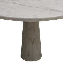 Angelo Mangiarotti Mid Century Angelo Mangiarotti Round Marble Dining Table Italy 1969s - 2704023