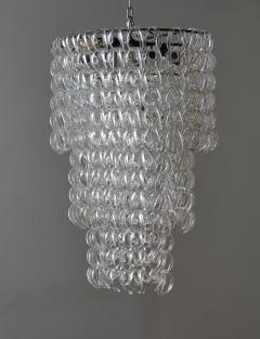 Angelo Mangiarotti Oval Glass Chandelier by Angelo Mangiarotti for Vistosi - 2926146