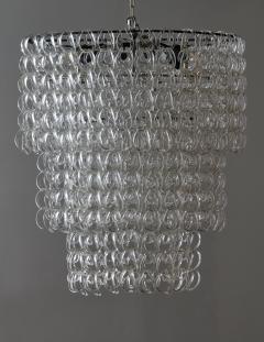 Angelo Mangiarotti Oval Glass Chandelier by Angelo Mangiarotti for Vistosi - 2926148