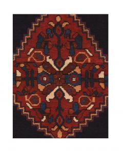 Antique Afshar Rug 17 x 22 - 4275821