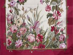 Antique Aubusson Rug 30 x 60  - 4275391