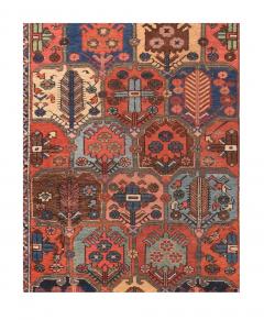 Antique Bakhtiari Rug 3 7 x 10 3  - 4553971