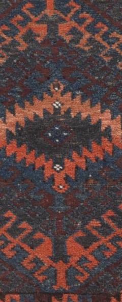 Antique Balouch Back Face 21 x 22 - 4275886