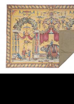 Antique Belgium Tapestry 4 6 x 6 6  - 4457164