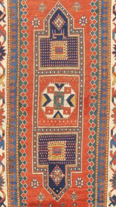 Antique Caucasian Borchelou Kazak Rug 4 8 x 8 6  - 4327379
