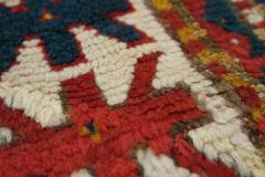 Antique Caucasian Kazak Borcholo Rug 4 9 x 6 3  - 4296037