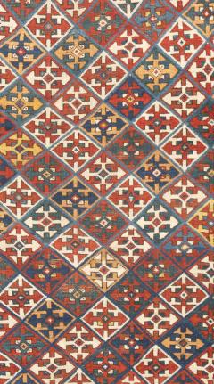Antique Caucasian Kazak Rug 3 9 x 7 2  - 4405015