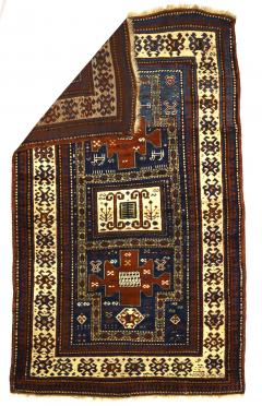 Antique Caucasian Kazak Rug 43 x 70  - 4268613