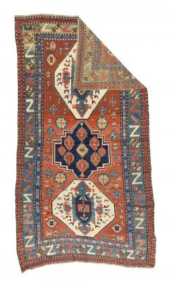 Antique Caucasian Kazak Rug 5 0 x 9 0  - 4315099