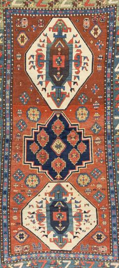 Antique Caucasian Kazak Rug 5 0 x 9 0  - 4315101