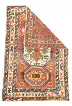 Antique Caucasian Kazak Rug 5 7 x 8 0  - 4314212