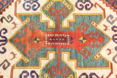 Antique Caucasian Kazak Rug 5 7 x 8 0  - 4314214