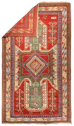Antique Caucasian Kazak Rug 5 8 x 9 10  - 4295971