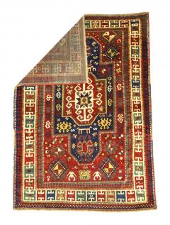 Antique Caucasian Kazak Rug 51 x 74  - 4268639
