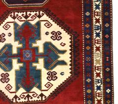 Antique Caucasian Kazak Rug 59 x 100  - 4268606