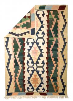 Antique Caucasian Kilim Rug 6 4 x 8 3  - 4554067